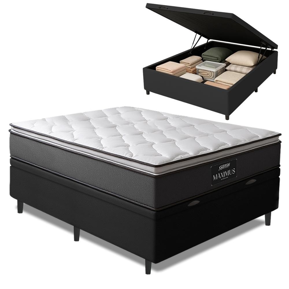 Cama Box Baú Casal Gazin: Conforto & Espaço!