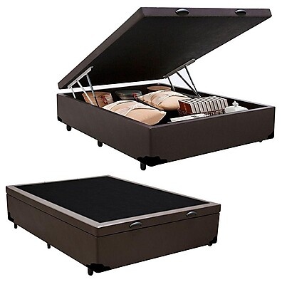 Cama Box Baú Casal Serene: Conforto e Espaço!