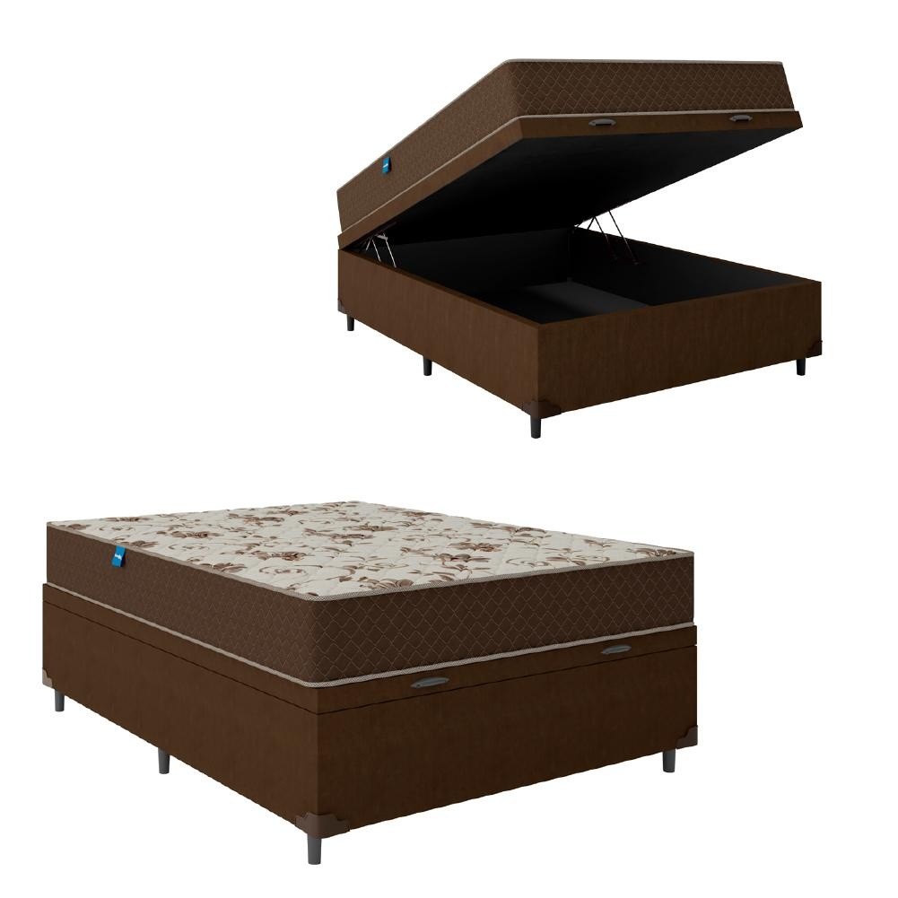 Cama Box Baú Casal Umaflex: Conforto e Espaço!