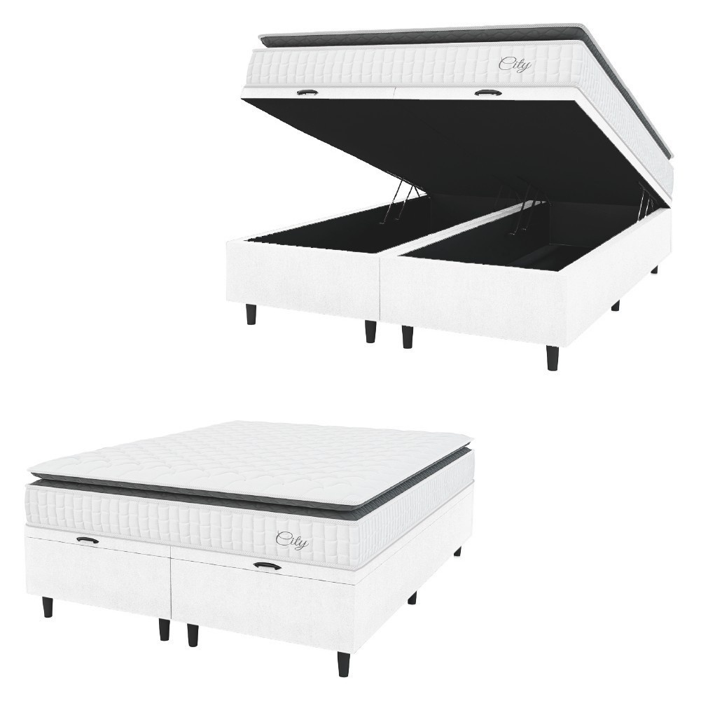 Cama Box Baú King Size: Conforto e Espaço!