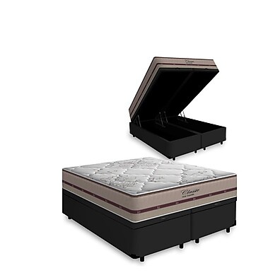 Cama Box Baú Queen Anjos: Conforto + Espaço!