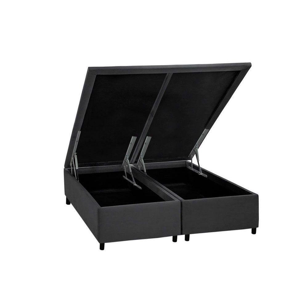 Cama Box Baú Queen Courano Gray