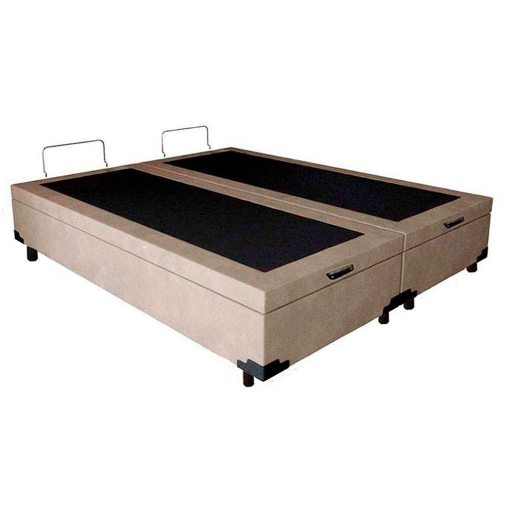 Cama Box Baú Queen Suede: Conforto e Espaço!