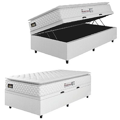 Cama Box Baú Solteiro Hellen: Conforto & Espaço!