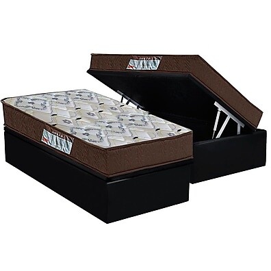 Cama Box Baú Solteiro Ortobom: Conforto e Espaço!