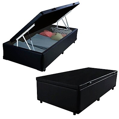 Cama Box Baú Solteiro Serene: Conforto e Espaço!