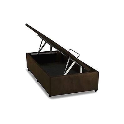 Cama Box Baú Solteiro Suede: Espaço & Conforto!