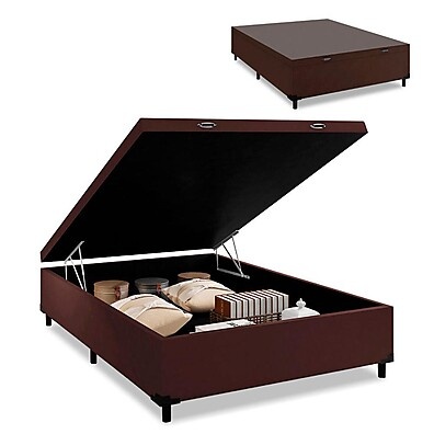 Cama Box Casal com Baú 1,38m: Mais Espaço!