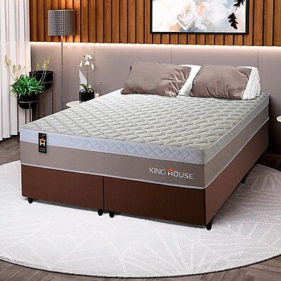 Cama Box King Sheffield Bege: Conforto e Qualidade