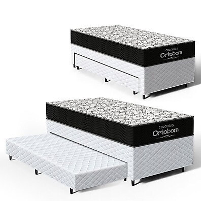 Cama Box Ortobom + Colchão D45: Conforto Firme!