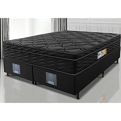 Cama Box Queen OrtoFirm Black: Conforto e Saúde!