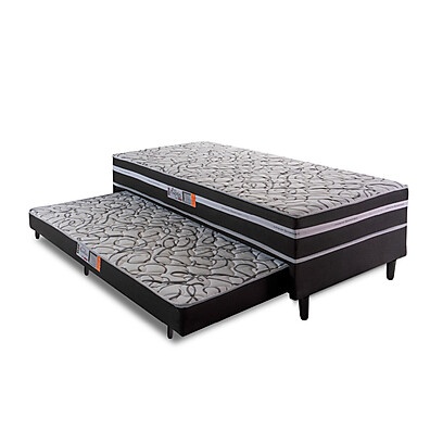 Cama Box Solteiro Aspen: Conforto + Cama Extra!