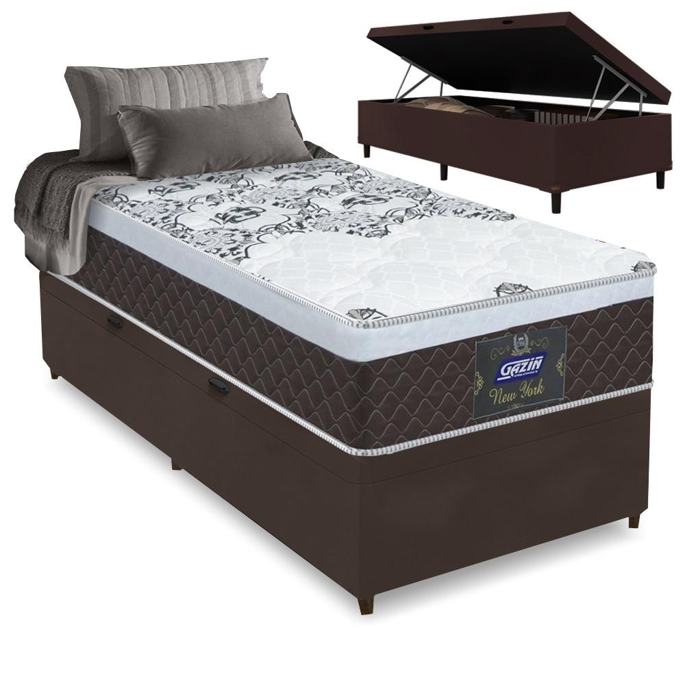 Cama Box Solteiro com Baú: Conforto e Economia!