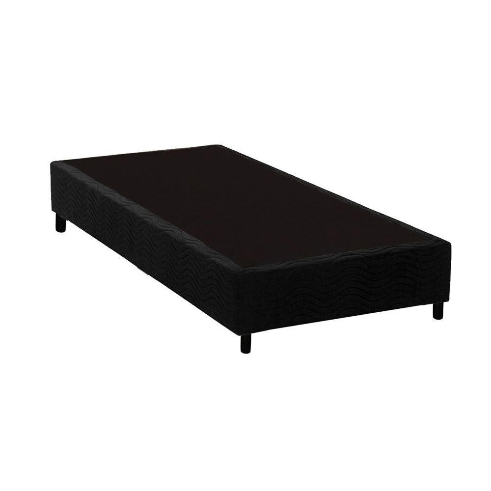 Cama Box Solteiro Suede Black: Conforto e Estilo