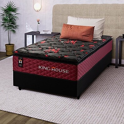 Cama Box Solteiro Toronto: Conforto Vermelho!