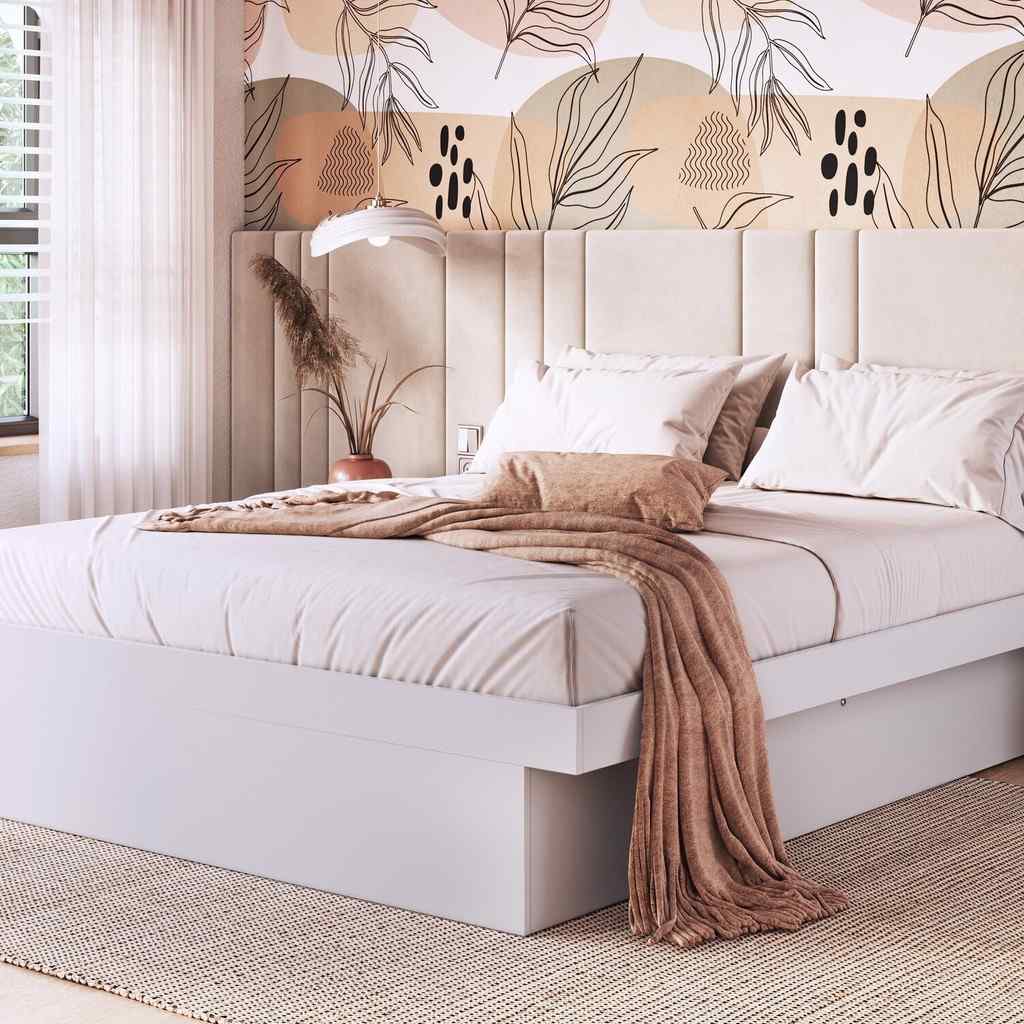 Cama Casal Box Baú 140cm Bogotá – Branco