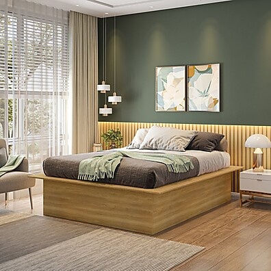 Cama Casal Freijó Ária Yescasa: Conforto e Estilo
