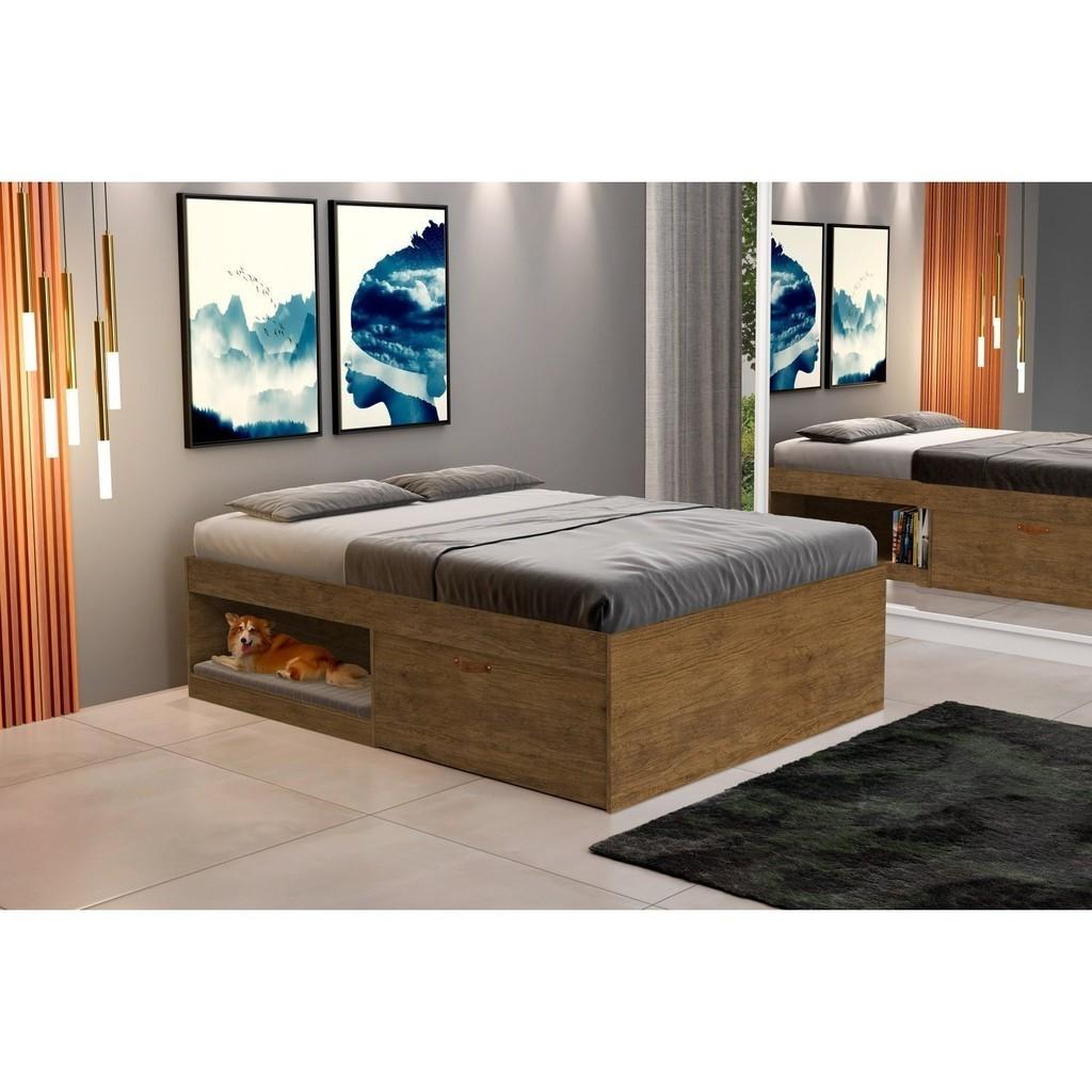 Cama Casal Jequitibá Laura Yescasa: Conforto & Organização