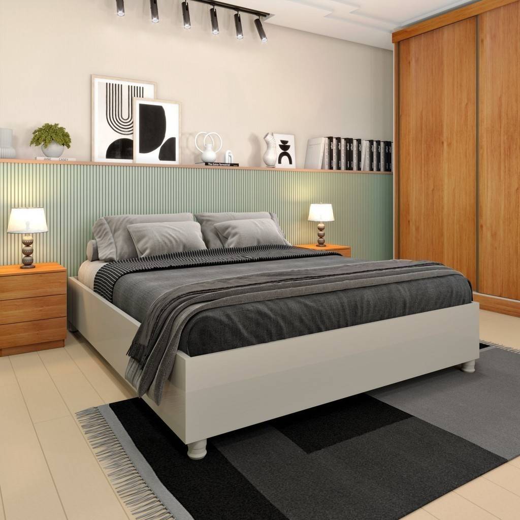 Cama Casal Mônaco 193cm: Conforto e Durabilidade