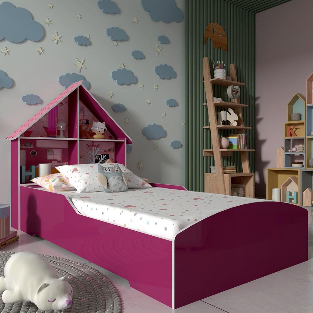 Cama Casinha Pink Ploc: O Sonho da Sua Filha!
