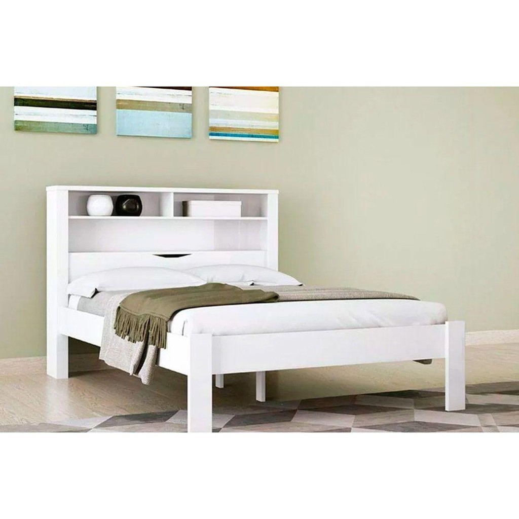 Cama de Casal com Baú Invicta: Mais Espaço!