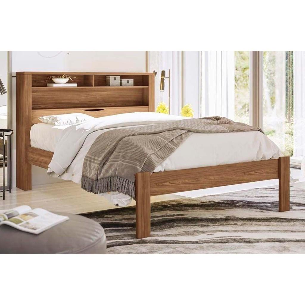 Cama de Casal Invicta com Baú e Nichos: Organize seu Quarto