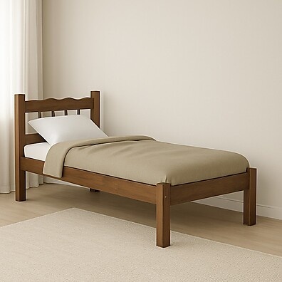 Cama de Solteiro Maciça: Conforto e Durabilidade!