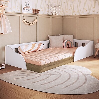 Cama Montessoriana Infantil Branco Memphis