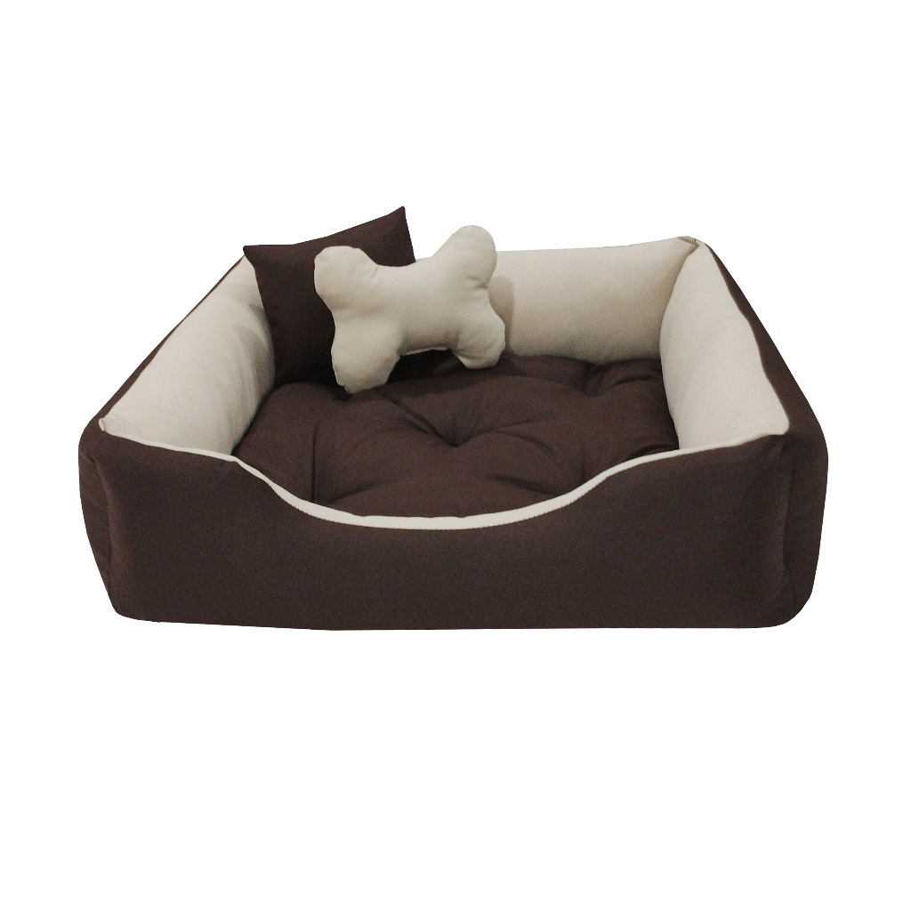 Cama para Cachorro Porte Médio 80x60 cm com Brinquedos