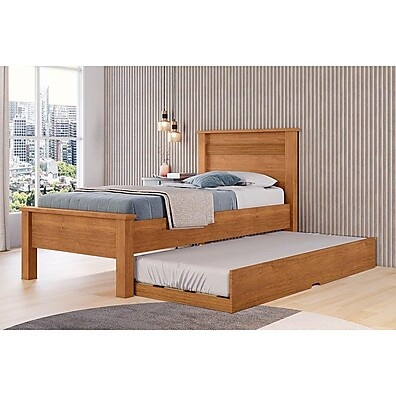 Cama Solteiro Barcelona com Auxiliar Cinamomo - Conquista