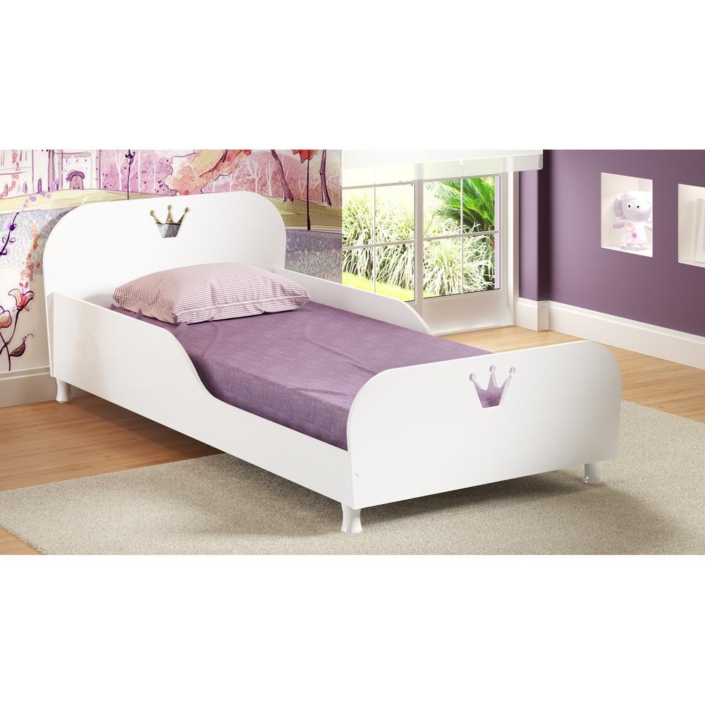 Cama Solteiro Branca 88x188cm: Segurança e Estilo!