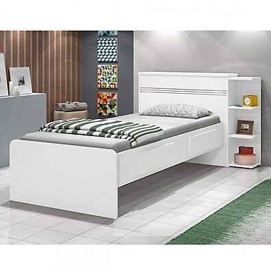 Cama Solteiro com Baú: Organize + Estilo!