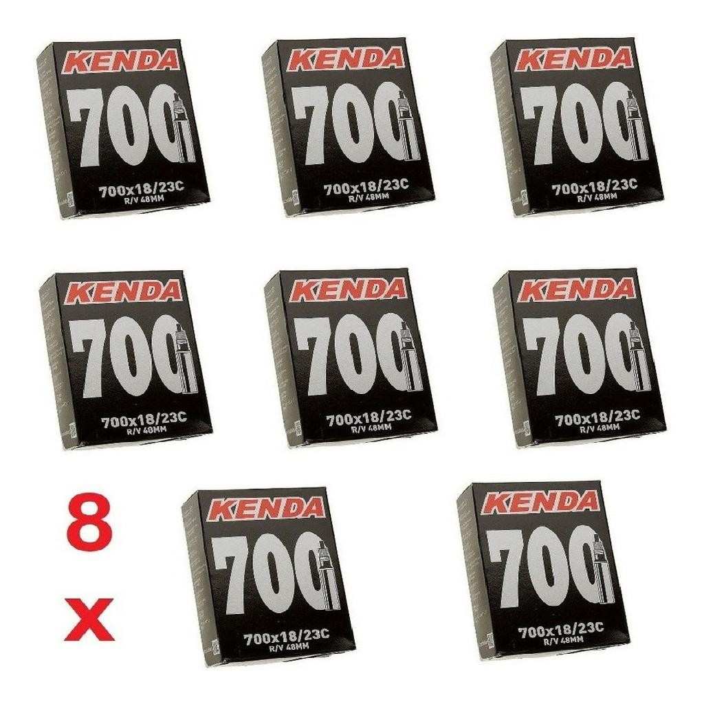 Câmara de Ar Kenda 700x18/23c: Pacote com 8 Unidades