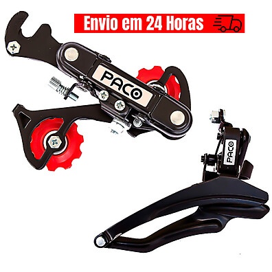 Câmbio Bicicleta Paco: 18/21v Traseiro + Dianteiro