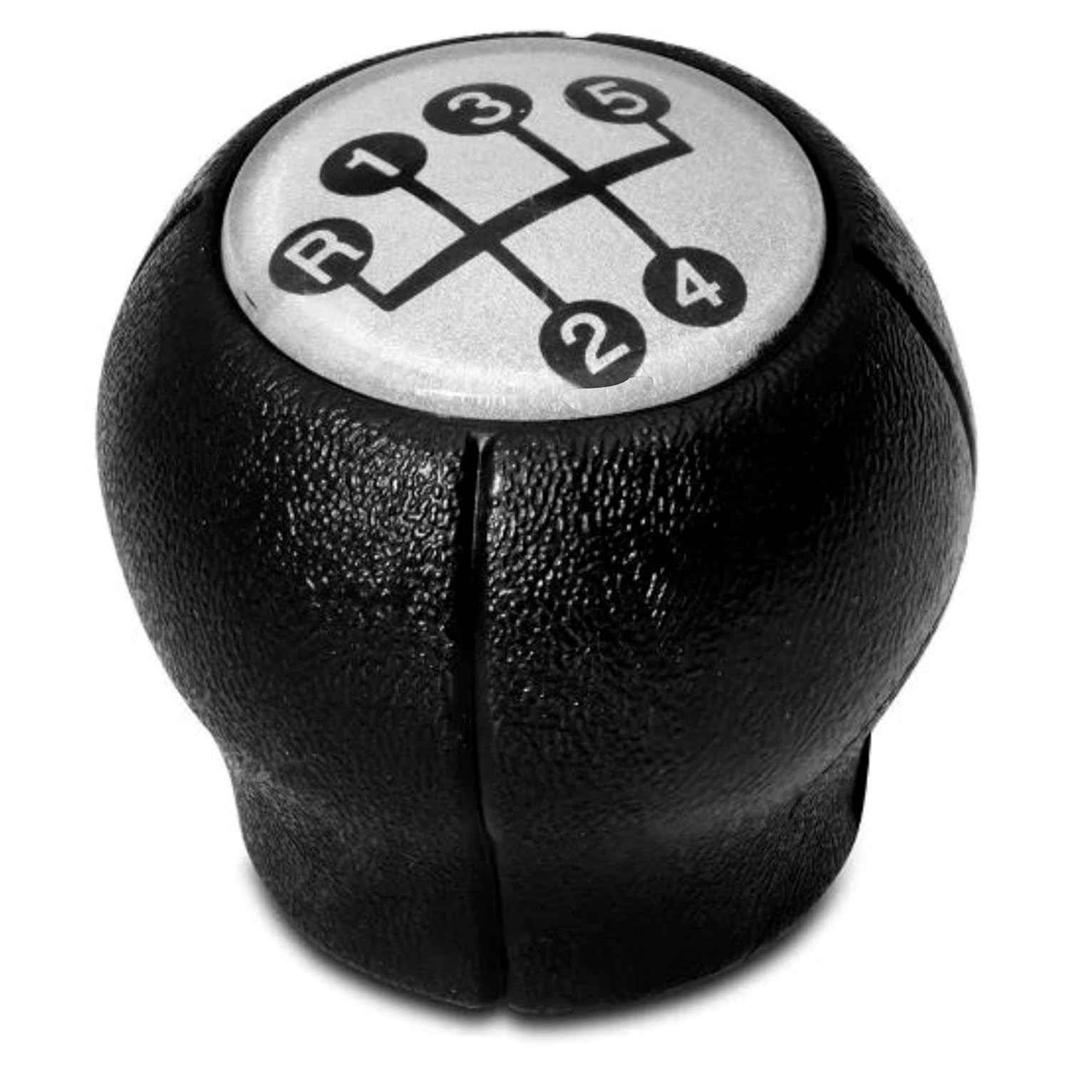 Manopla Bola Câmbio Esportiva Corsa, Celta, Prisma, Montana, Astra, Vectra, Meriva, Zafira e Classic - Preto e Prata