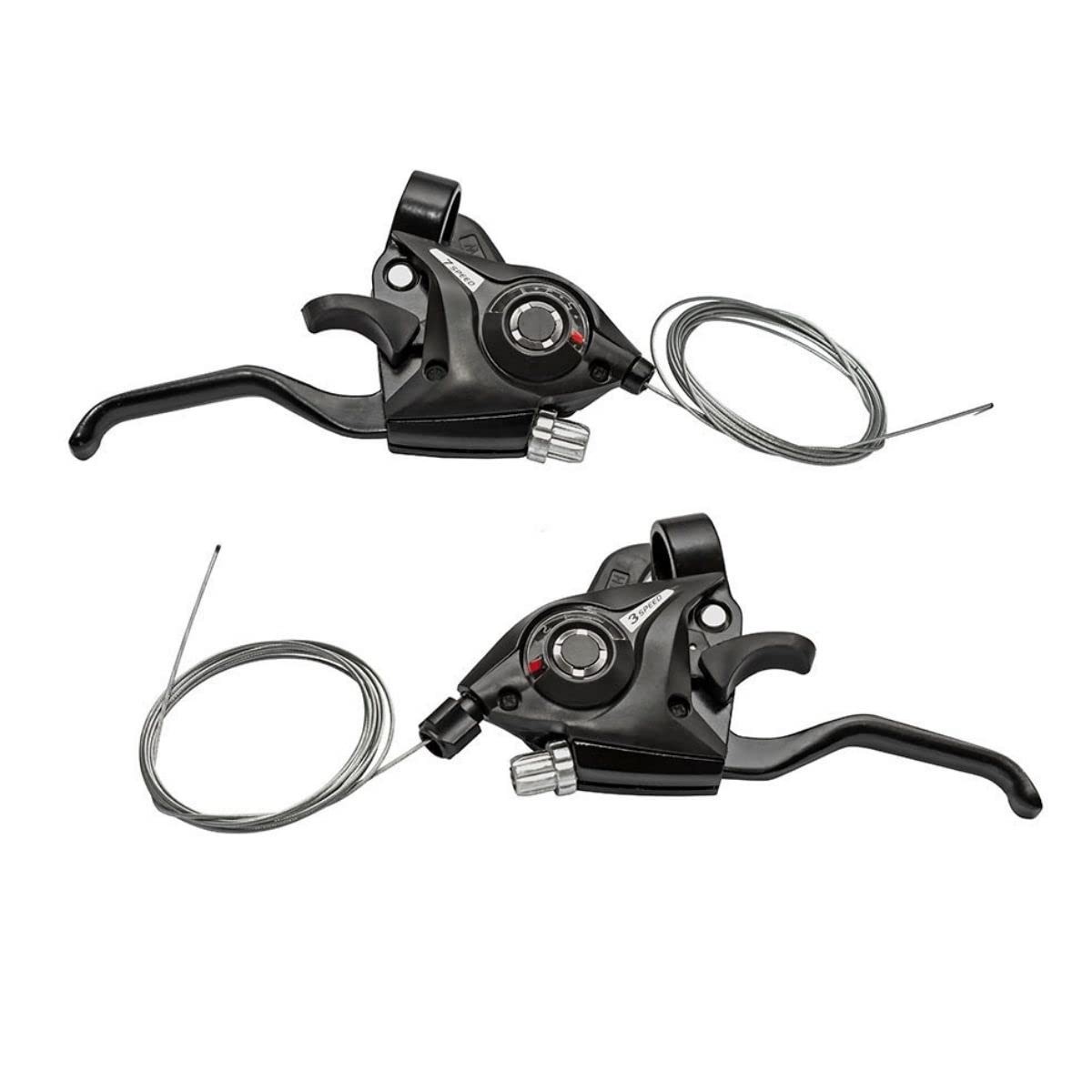 Alavancas Câmbio Rapid-Fire 21v Alumínio - Precisão e Durabilidade para Sua Bike
