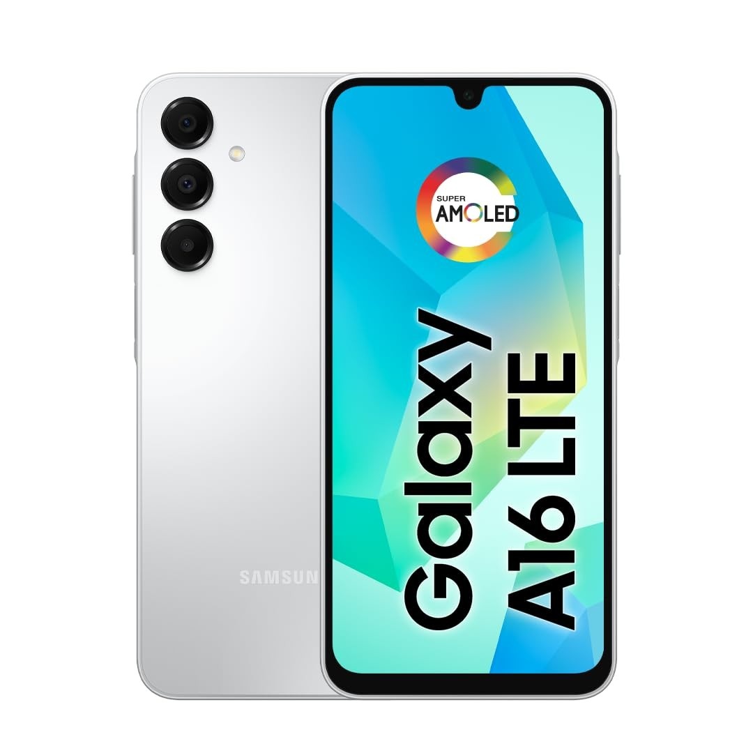 Celular Samsung Galaxy A16 256GB: Tela 6.7" Super AMOLED, Câmera 50MP e Bateria 5000mAh - Cinza