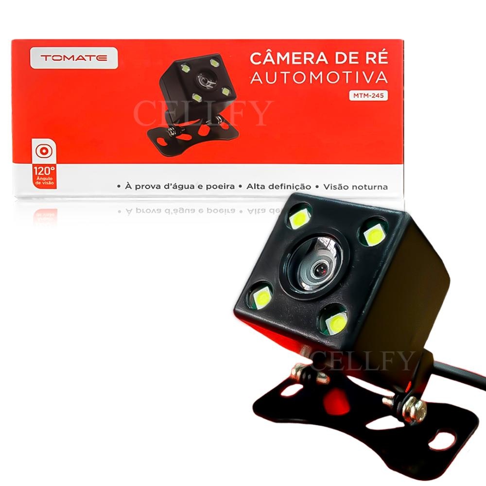 Câmera de Ré FULL HD: Visão Noturna e à Prova D'água para Segurança Total