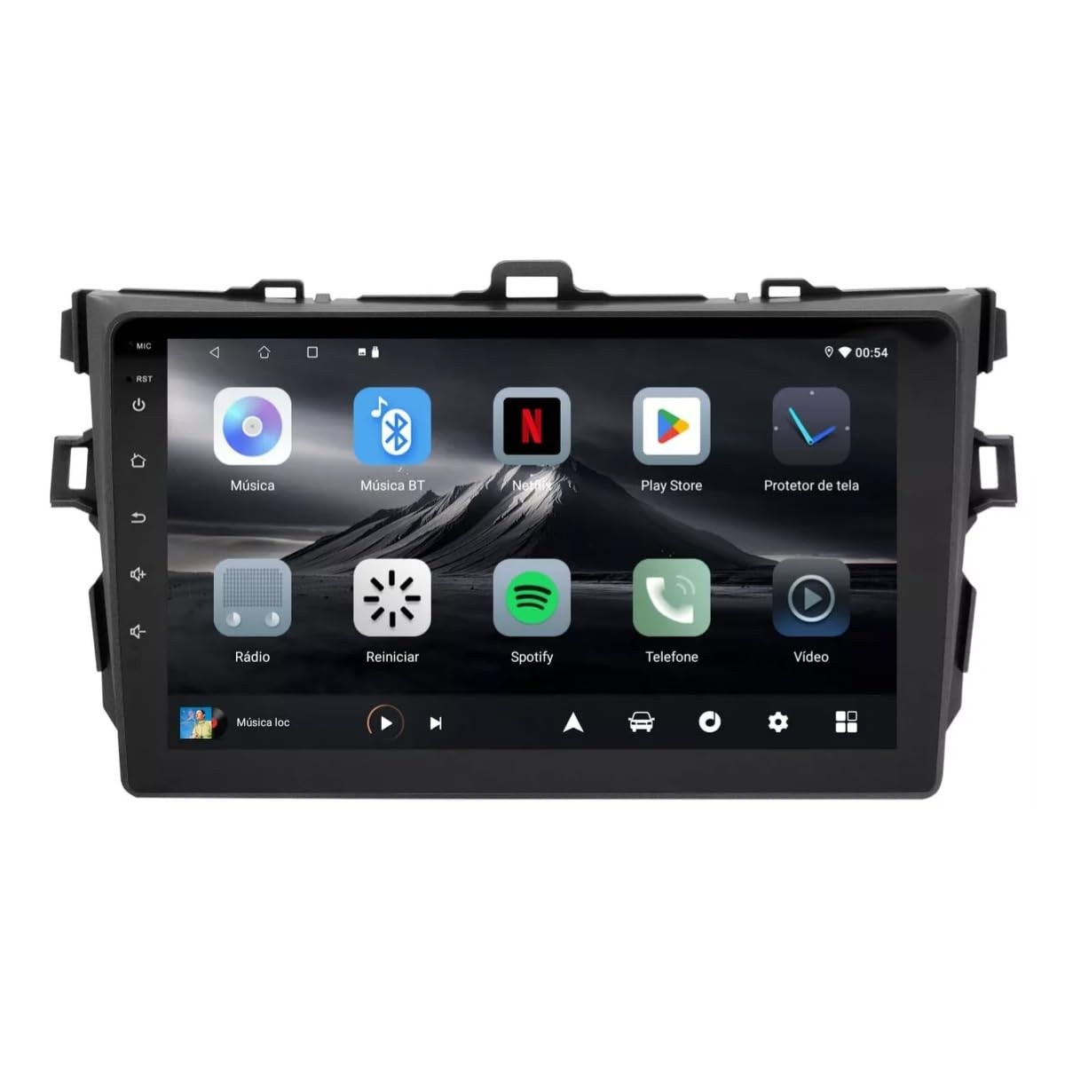 Central Multimídia Adak G2 Corolla 2008-2013: Tela QLED 9", Android Auto/Carplay Sem Fio + Câmera de Ré