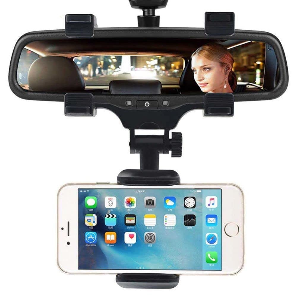 Suporte Universal para Celular no Retrovisor: Navegação Segura e Prática para Carros e Caminhões