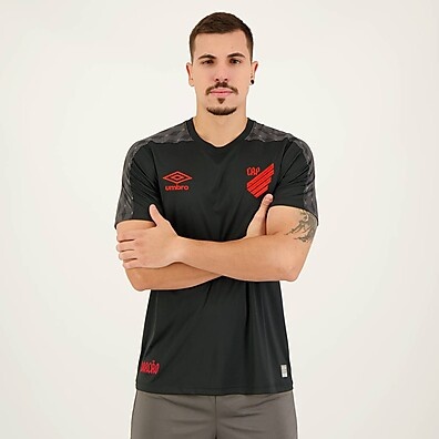 Camisa Athletico PR Umbro Basic II: Preto e Autêntico!