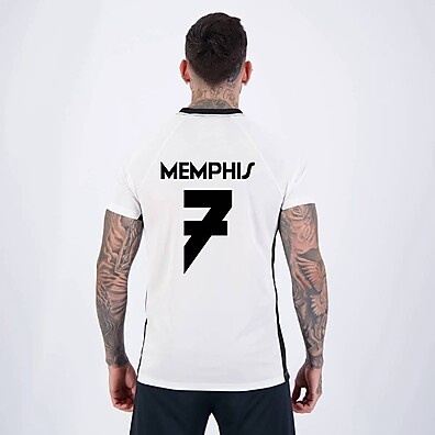 Camisa Corinthians Dry Memphis 7 Branca e Preta – Estilo e Performance