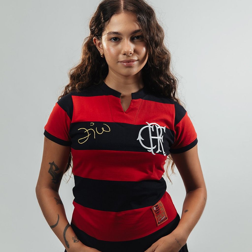 Camisa Flamengo Retrô Zico Feminina: Original!