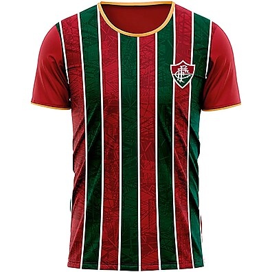 Camisa Fluminense Poetry Dry Vinho com Dourado Oficial