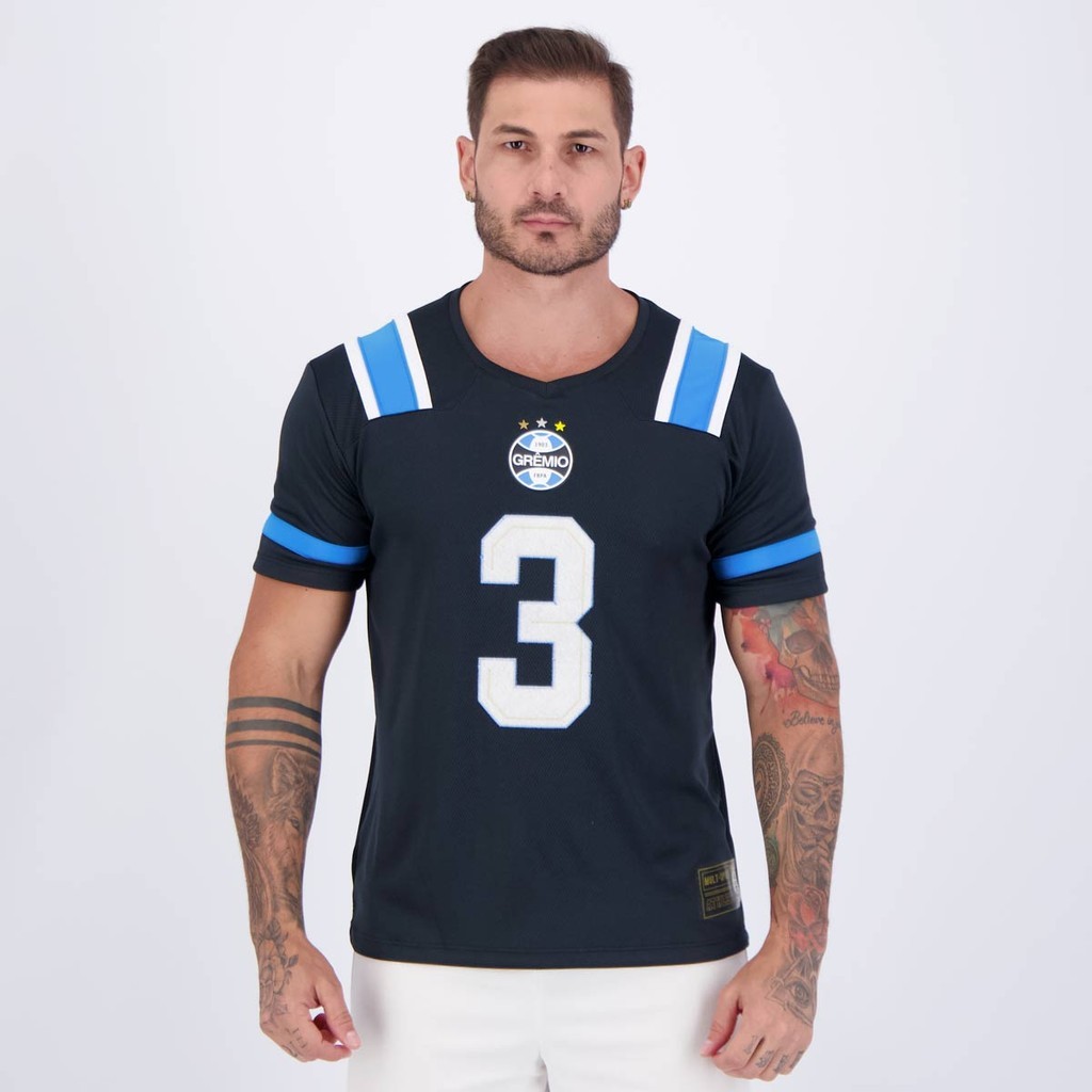 Camisa Grêmio FA Preta: Estilo e Raça!