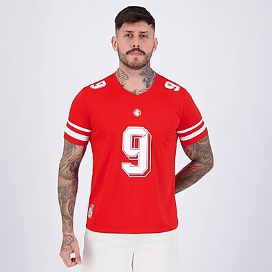 Camisa Internacional Futebol Americano Vermelha – Estilo e Conforto