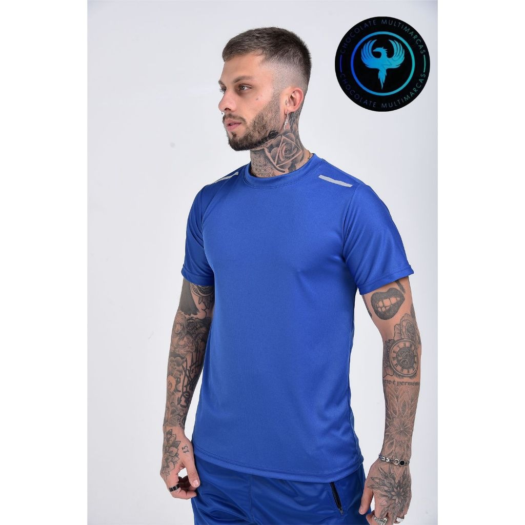 Camisa Masculina com Linha Refletiva no Ombro – Estilo e Segurança em Diversas Cores