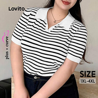 Camisa Plus Size Lovito: Estilo e Conforto para Mulheres