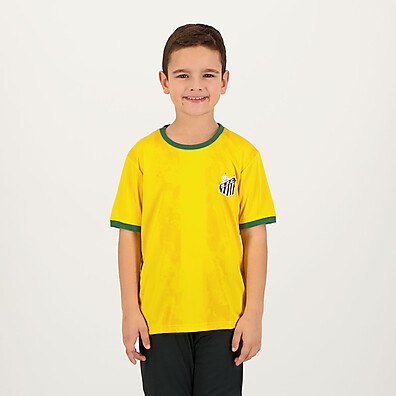 Camisa Santos Brasil Matis Juvenil Amarela – Oficial e Estilosa!