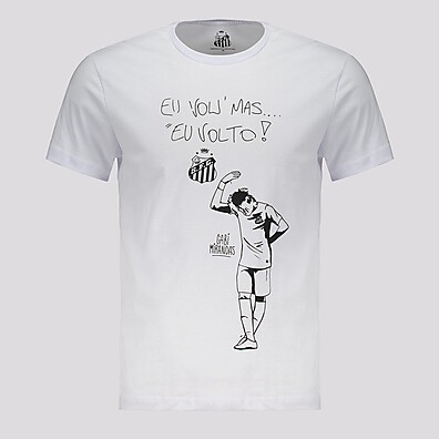 Camisa Santos Eu Volto Infantil Branca – Estilo e Paixão!